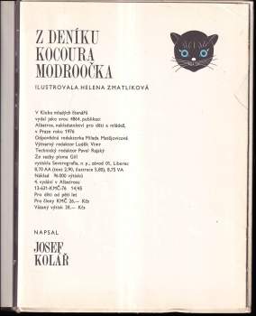 Josef Kolář: Z deníku kocoura Modroočka
