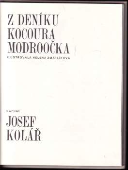 Josef Kolář: Z deníku kocoura Modroočka