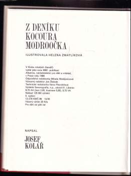 Josef Kolář: Z deníku kocoura Modroočka