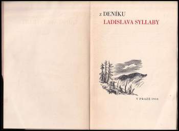 Ladislav Syllaba: Z deníku Ladislava Syllaby