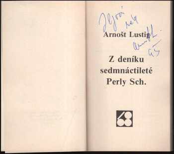 Arnost Lustig: Z deníku sedmnáctileté Perly Sch
