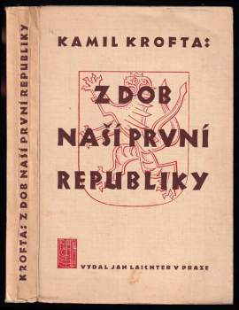 Z dob naší první republiky - Kamil Krofta (1939, Jan Laichter) - ID: 803452