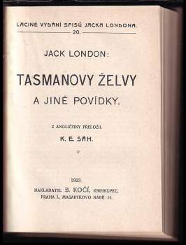 Jack London: Tasmanovy želvy a jiné povídky