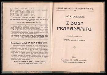 Jack London: Z doby preadamitů