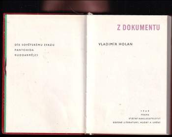 Vladimír Holan: Z dokumentu