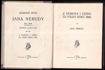 Jan Neruda: Z domova i ciziny ; Za války roku 1866