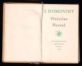 Vítězslav Nezval: Z domoviny