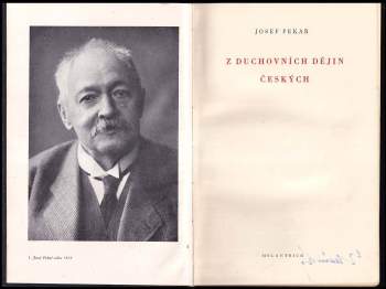 Josef Pekař: Z duchovních dějin českých