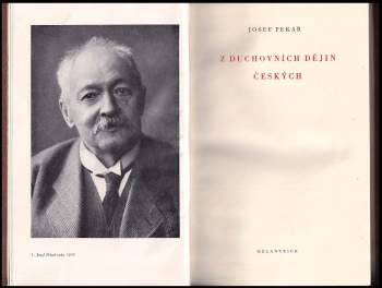 Josef Pekař: Z duchovních dějin českých