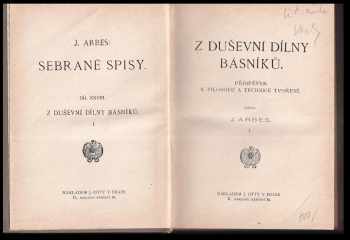 Jakub Arbes: Z duševní dílny básníků