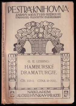 Gotthold Ephraim Lessing: Z hamburské dramaturgie