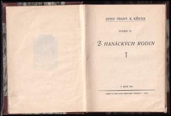Karel Křen: Z hanáckých rodin