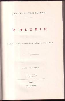 Jaroslav Vrchlický: Z hlubin