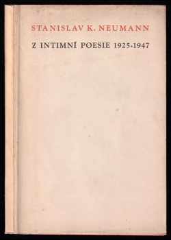 Z intimní poesie 1925-1947
