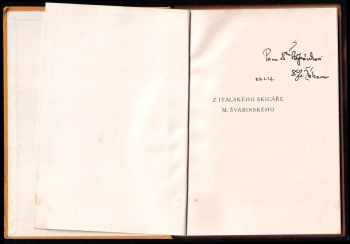 František Žákavec: Z italského skicáře M. Švabinského