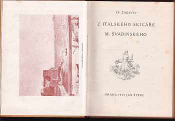 František Žákavec: Z italského skicáře M Švabinského.