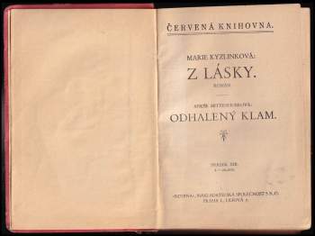 Marie Kyzlinková: Z lásky