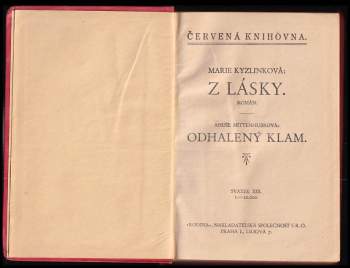 Marie Kyzlinková: Z lásky, Odhalený klam