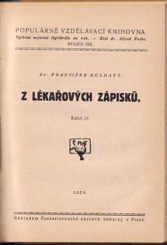 František Kulhavý: Z lékařových zápisků