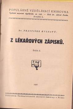 František Kulhavý: Z lékařových zápisků