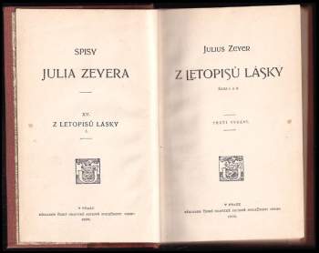 Julius Zeyer: Z letopisů lásky