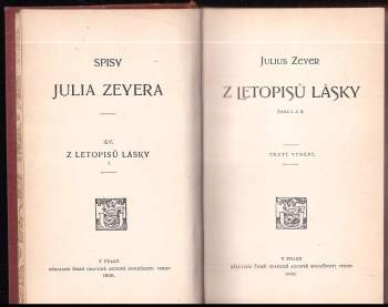Julius Zeyer: Z letopisů lásky