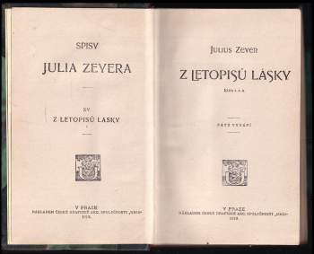 Julius Zeyer: Z letopisů lásky
