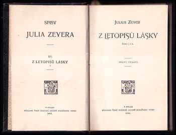 Julius Zeyer: Z letopisů lásky