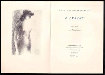Michelangelo Buonarroti: Z lyriky