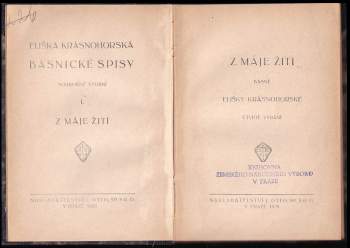 Eliška Krásnohorská: Z máje žití