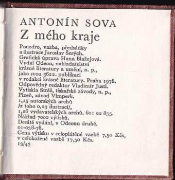 Antonín Sova: Z mého kraje