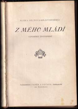 Eliška Krásnohorská: Z mého mládí