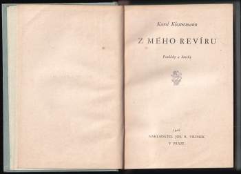 Karel Klostermann: Z mého revíru
