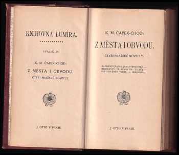 Karel Matěj Čapek Chod: Z města i obvodu