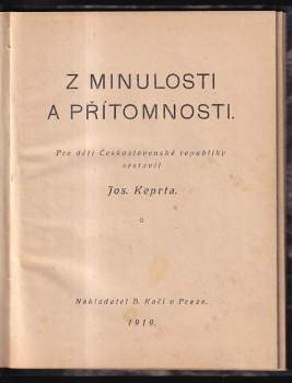 Josef Keprta: Z minulosti a přítomnosti