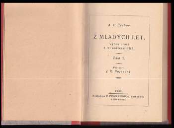 Anton Pavlovič Čechov: Z mladých let