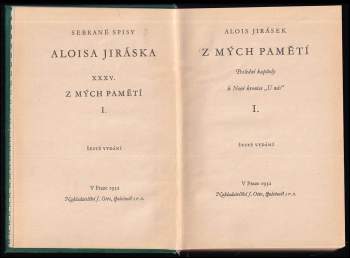 Alois Jirásek: Z mých pamětí