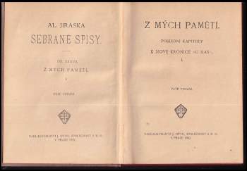 Alois Jirásek: Z mých pamětí