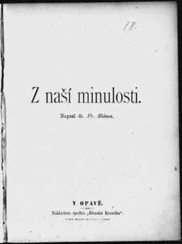 František Sláma: Z naší minulosti