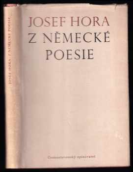Josef Hora: Z německé poesie