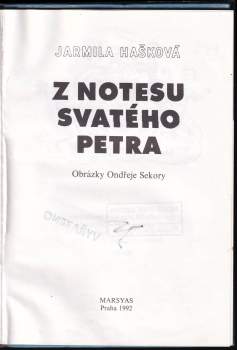 Ondřej Sekora: Z notesu svatého Petra