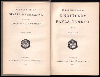 Ignát Herrmann: Z notýskův Pavla Čamrdy