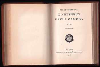 Ignát Herrmann: Z notýskův Pavla Čamrdy