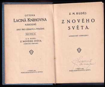 Zdeněk Matěj Kuděj: Z nového světa