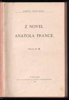 Anatole France: Z novel Anatola France