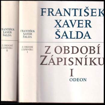 F. X Šalda: Z období Zápisníku
