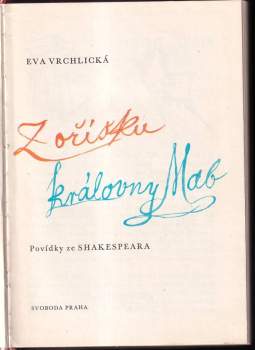 William Shakespeare: Z oříšku královny Mab