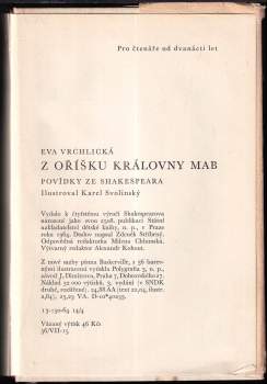 William Shakespeare: Z oříšku královny Mab