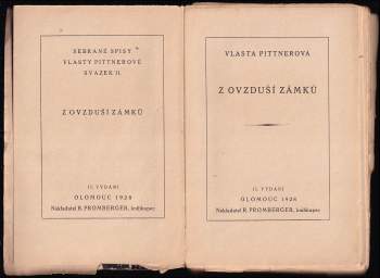 Vlasta Pittnerová: Z ovzduší zámku