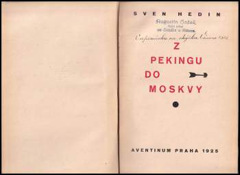 Sven Hedin: Z Pekingu do Moskvy